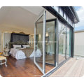 Multiple Openness Foldable Double Glass Aluminium Doors